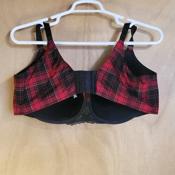 Torrid Curve 44DDD Bra Red Plaid - Picture 2 of 6